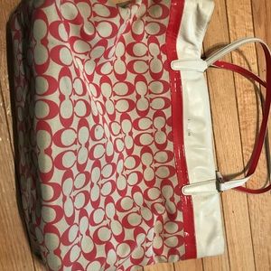 Coach canvas shoulder bag